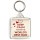 Keep Calm You're the World's Best Dad - Square Keyring