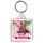 Keep Calm and Love Cherries - Square Keyring