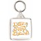 Don't Stop Believing - Square Keyring