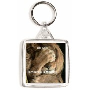 Oh no ! Tomorrow is Monday - Square Keyring