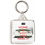 Home is where You Park It - Square Keyring