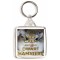 Keep Calm and Love Dwarf Hamsters - Square Keyring