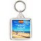 Keep Calm and Love Barcelona - Square Keyring