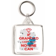 If Grandad Can't Fix it No-one Can - Square Keyring