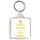 Keep Calm and Eat Fries - Square Keyring