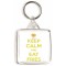 Keep Calm and Eat Fries - Square Keyring