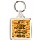 Keep Calm and Love French Fries - Square Keyring