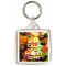 Keep Calm and Love Midget Gems - Square Keyring