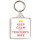 Keep Calm I'm a Trucker's Wife - Square Keyring