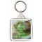 Keep Calm and Love Pie & Mash - Square Keyring