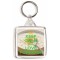 Keep Calm and Love Porridge - Square Keyring