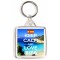 Keep Calm and Love Ibiza - Square Keyring