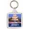 Keep Calm and Love Jersey - Square Keyring