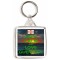 Keep Calm and Love Guernsey - Square Keyring