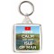 Keep Calm and Love Isle of Man - Square Keyring