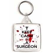 Keep Calm I'm a Surgeon - Square Keyring