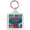 Keep Calm and Love Qatar - Square Keyring