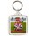 Keep Calm and Play Football - Square Keyring