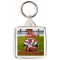 Keep Calm and Play Football - Square Keyring