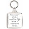 You Can't Live a Positive Life with a Negative Mind. - Square Keyring