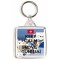 Keep Calm and Love Tunisia - Square Keyring