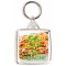 Keep Calm and Love Lasagne - Square Keyring