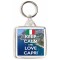 Keep Calm and Love Capri - Square Keyring
