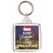 Keep Calm and Love Singapore - Square Keyring
