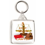 Keep Calm I'm a Lawyer - Square Keyring