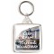 Keep Calm and Love Tooting Broadway - Square Keyring