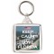 Keep Calm and Love Florida - Square Keyring