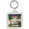 Keep Calm and Love Assisi - Square Keyring