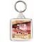 Keep Calm and Love Bacon Butties - Square Keyring