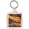 Keep Calm and Love Crunchy Peanut Butter - Square Keyring