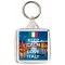 Keep Calm and Love Italy - Square Keyring