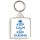 Keep Calm and Keep Guiding - Square Keyring
