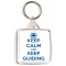 Keep Calm and Keep Guiding - Square Keyring