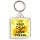 Keep Calm and Love Cheese - Square Keyring
