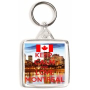 Keep Calm and Love Montreal - Square Keyring