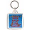 Keep Calm and Love Maths - Square Keyring