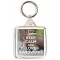 Keep Calm and Love Aardvarks - Square Keyring