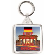 Keep Calm and Love Berlin - Square Keyring