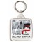 Keep Calm with Love from Your Secret Santa - Square Keyring