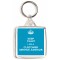 Keep Calm I am a Customer Service Advisor - Square Keyring
