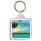 Keep Calm and Love Key West - Square Keyring