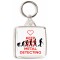 Keep Calm and Love Metal Detecting - Square Keyring