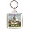 Keep Calm and Love Batley - Square Keyring
