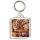 Keep Calm and Love Cinnamon Rolls - Square Keyring