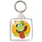 You Don't Have to be Crazy to Live Here But it Helps! - Square Keyring