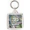 Keep Calm and Love Milton Keynes - Square Keyring